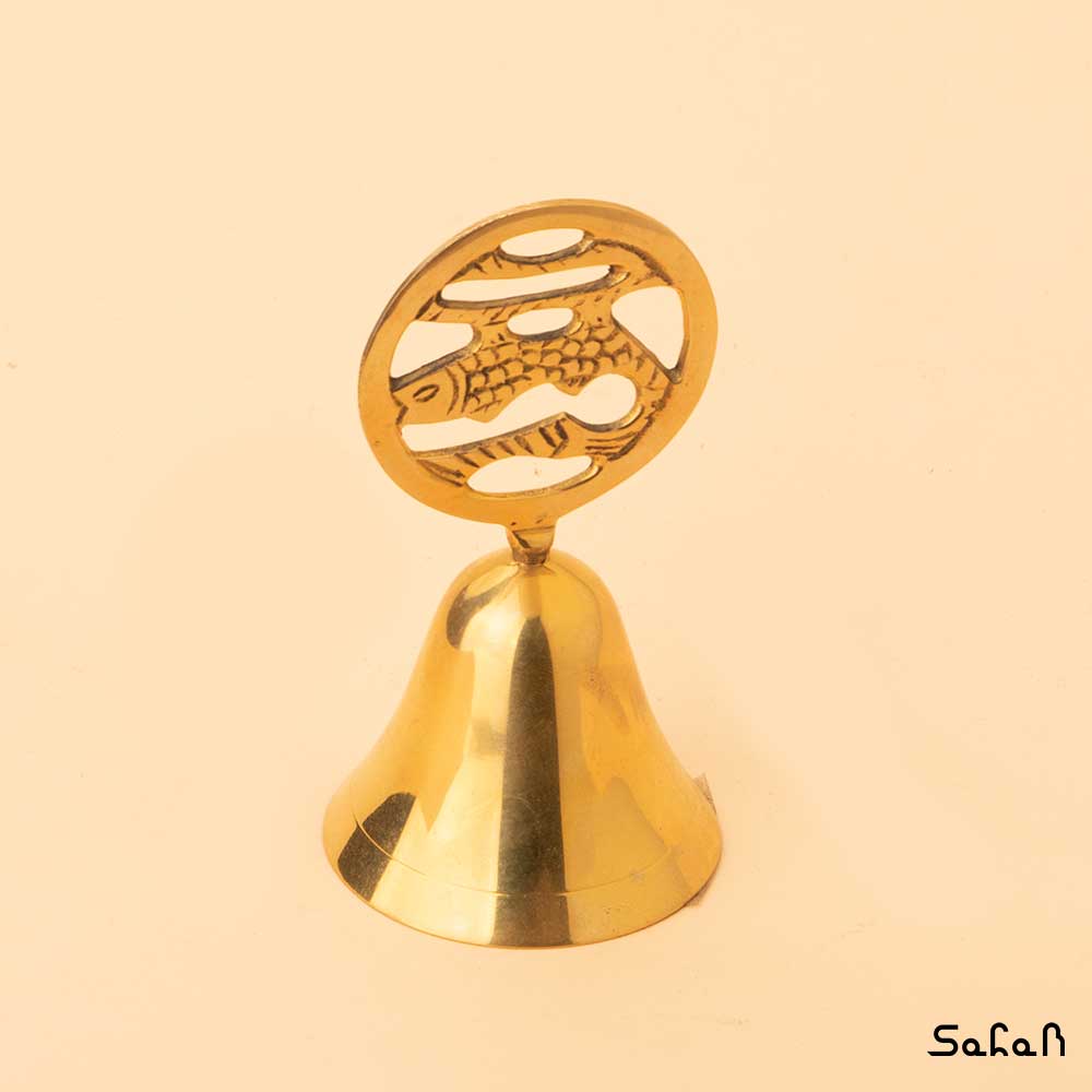 زنگ برنجی دستی ماه تولد اسفند — تصویر ۲