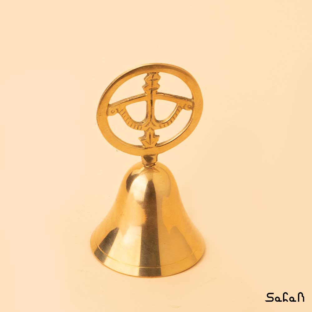 زنگ برنجی دستی ماه تولد آذر — تصویر ۲