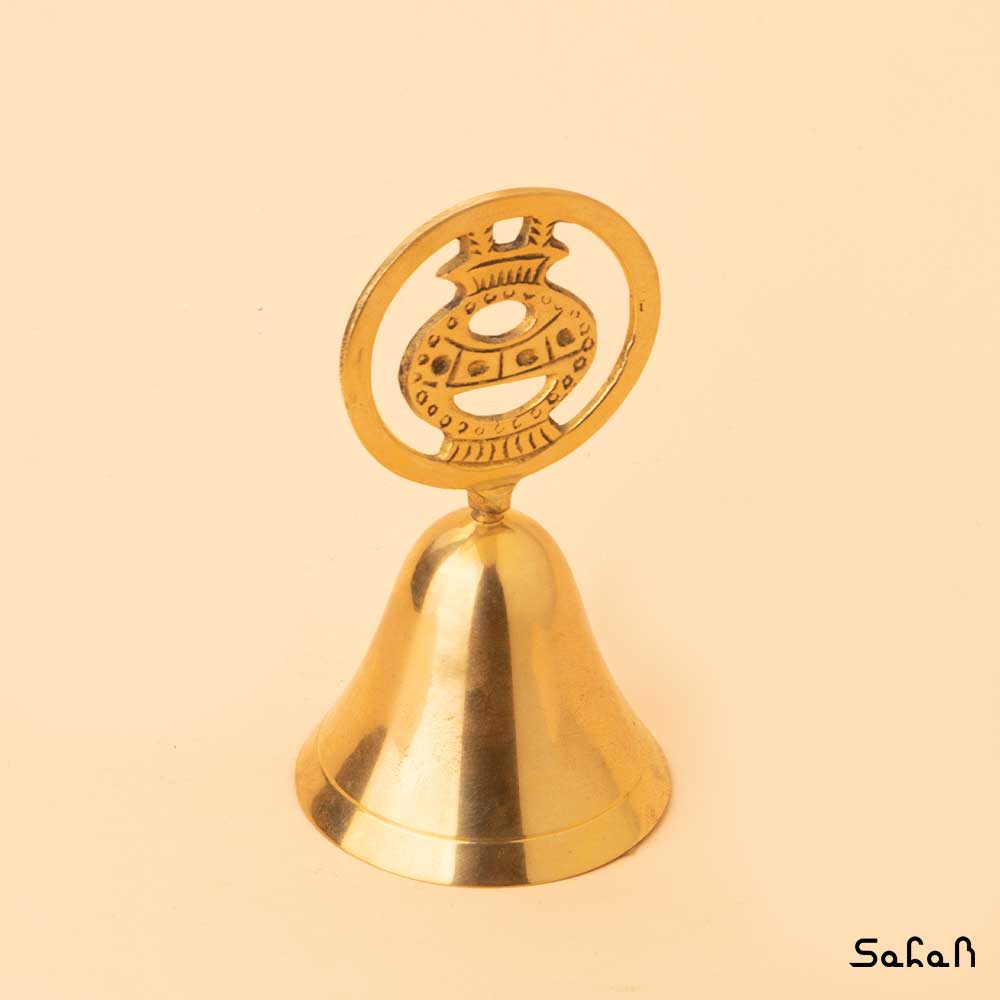زنگ برنجی دستی ماه تولد بهمن — تصویر ۲