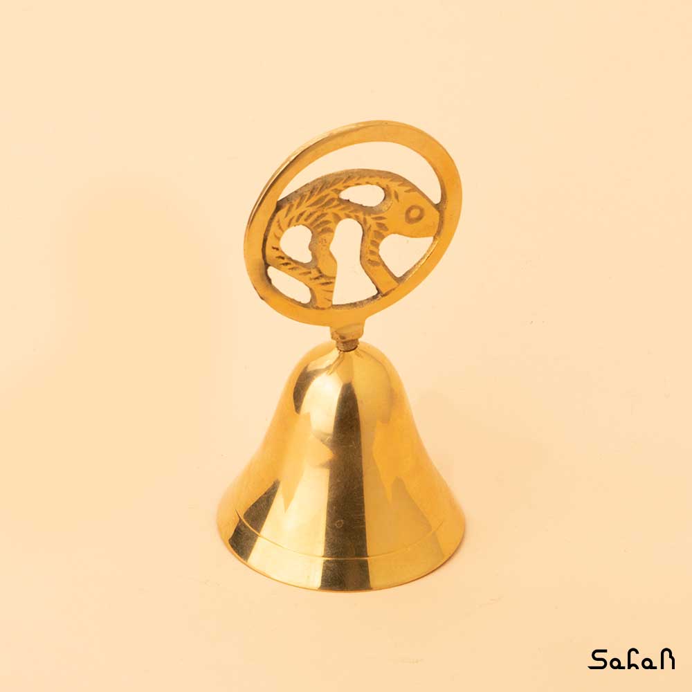 زنگ برنجی دستی ماه تولد فروردین — تصویر ۲