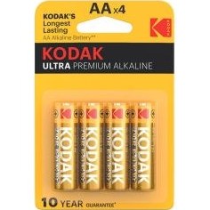 باتری قلمی آلکالاین کداک مدل Kodak Ultra Premium Alkaline پک 4 عددی - شرکت بصیر رایانه نقش جهان