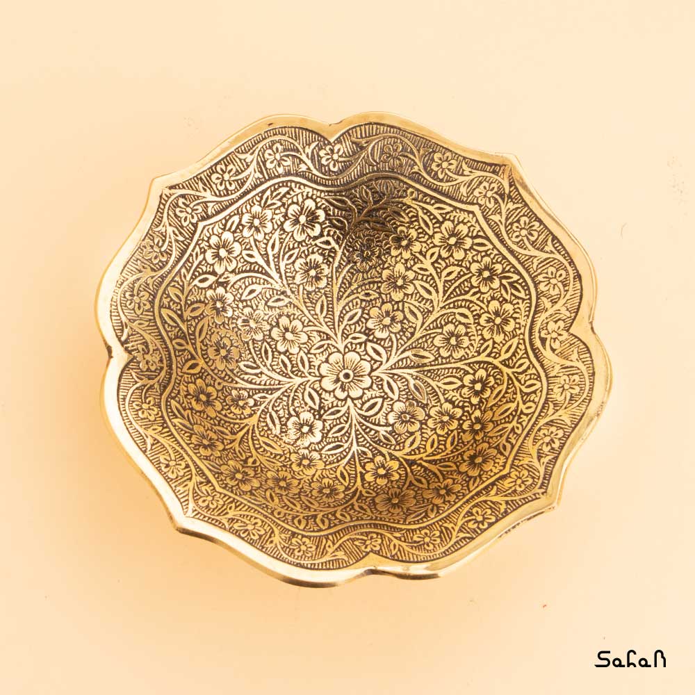 کاسه برنجی طلایی مدل لیلیوم — تصویر ۳