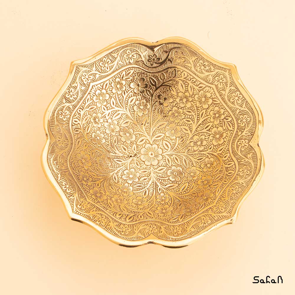 کاسه برنجی طلایی مدل لیلیوم — تصویر ۶