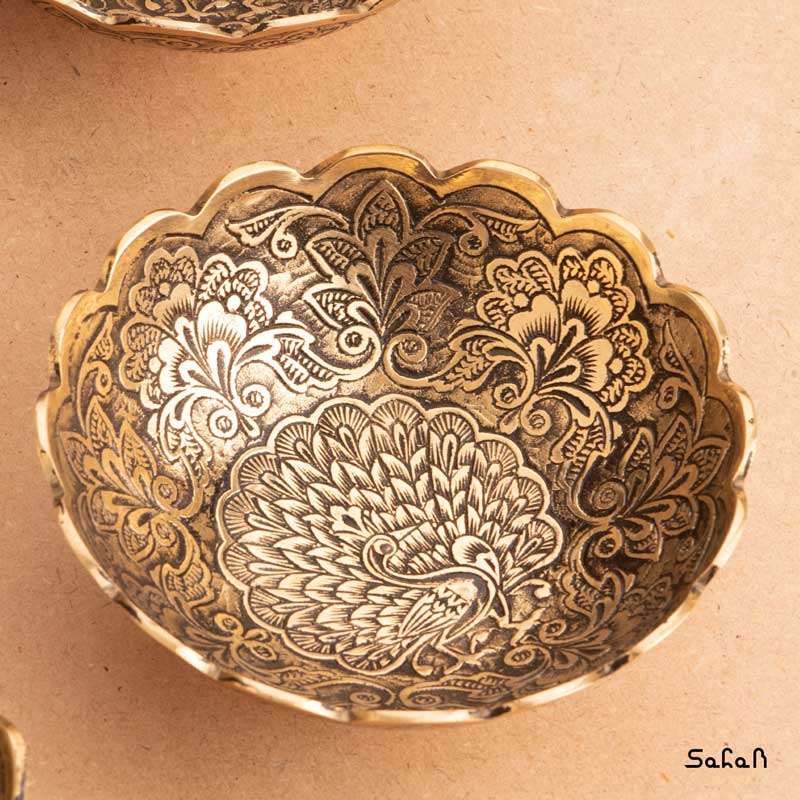 ست هفت سین برنجی آنتیک کد 248 — تصویر ۴