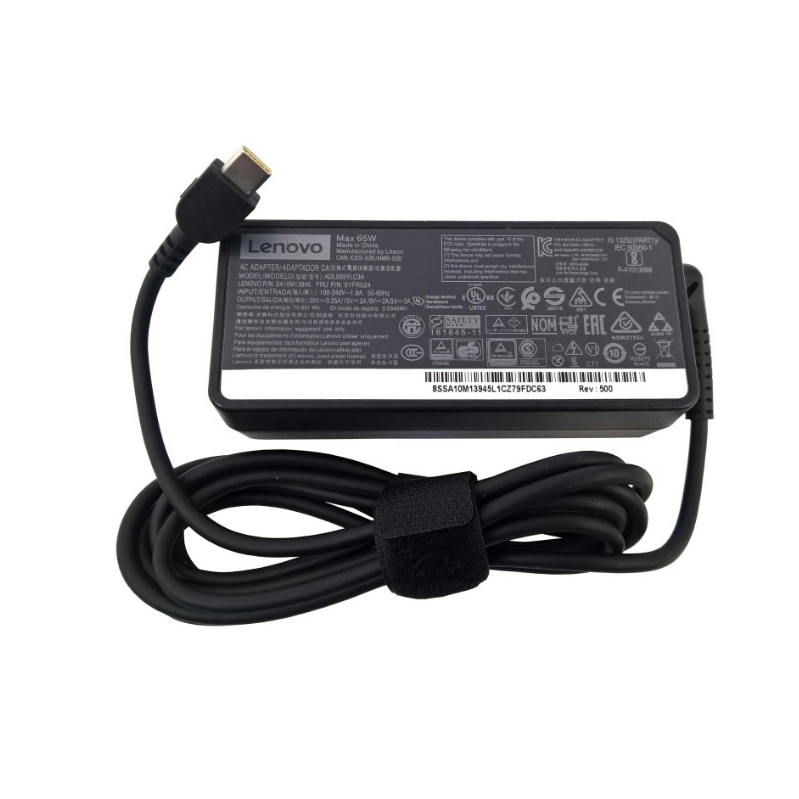 آداپتور لپ تاپ لنوو Lenovo 20V 3.25A TYPE C 65W ORIGINAL