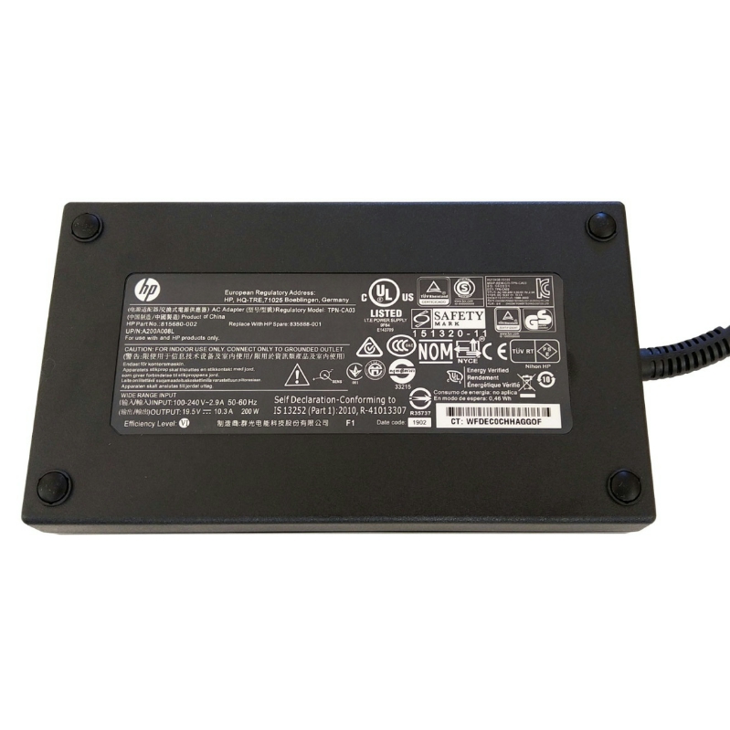آداپتور لپ تاپ اچ پی HP 19.5V 10.3A (4.5 3.0mm)