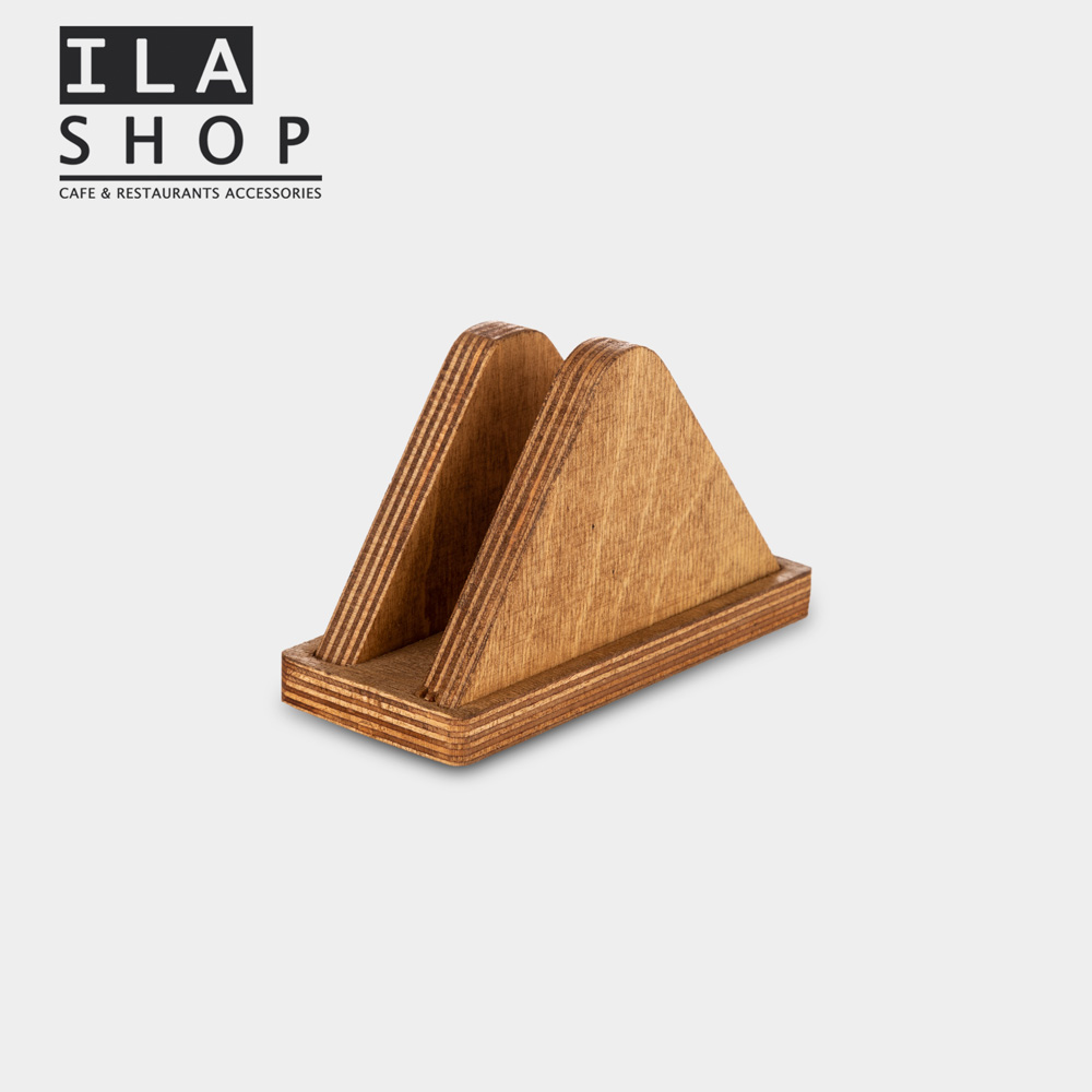 جای دستمال مثلث چوبی یک عددی ایلا — تصویر ۲