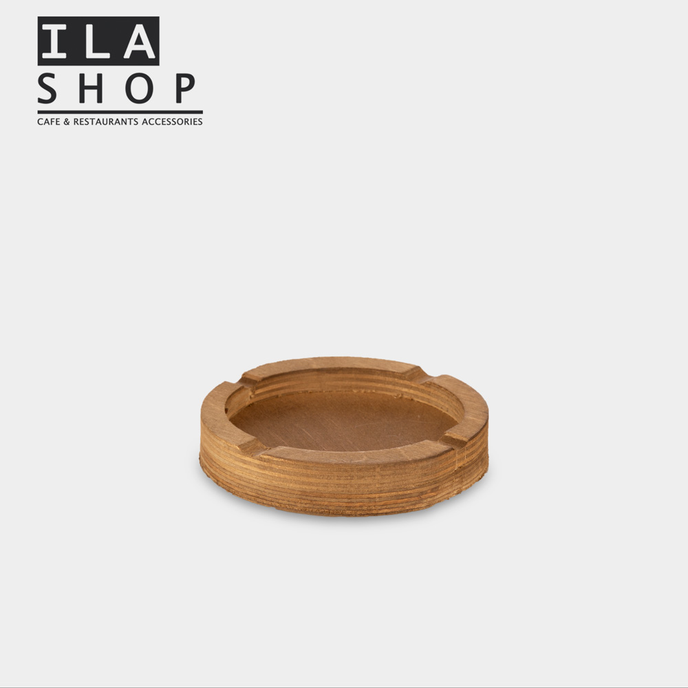 زیر سیگاری چوبی گرد یک عددی ایلا — تصویر ۲