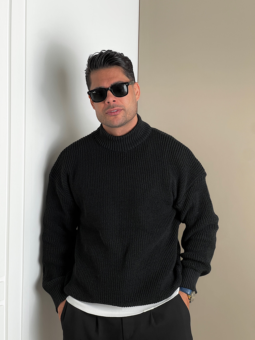 بافت قواره باکسی یقه 5سانت — تصویر ۷