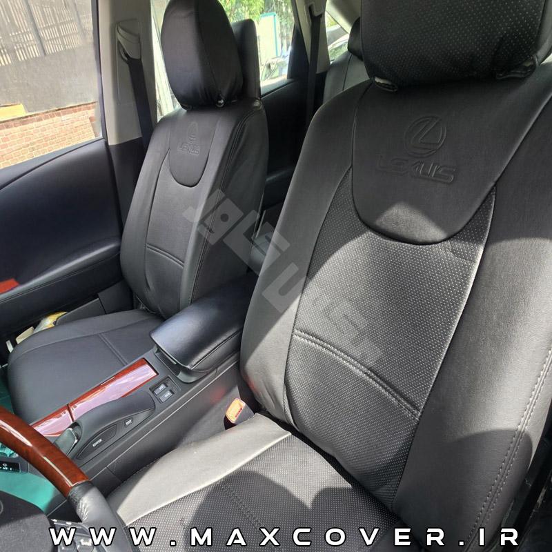 روکش صندلی لکسوس Lexus RX350 چرم مشکی — تصویر ۴