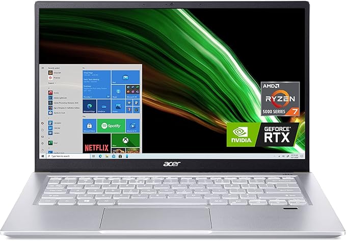لپ‌تاپ Acer Swift X14 41G Ryzen7 GTX1650 استوک