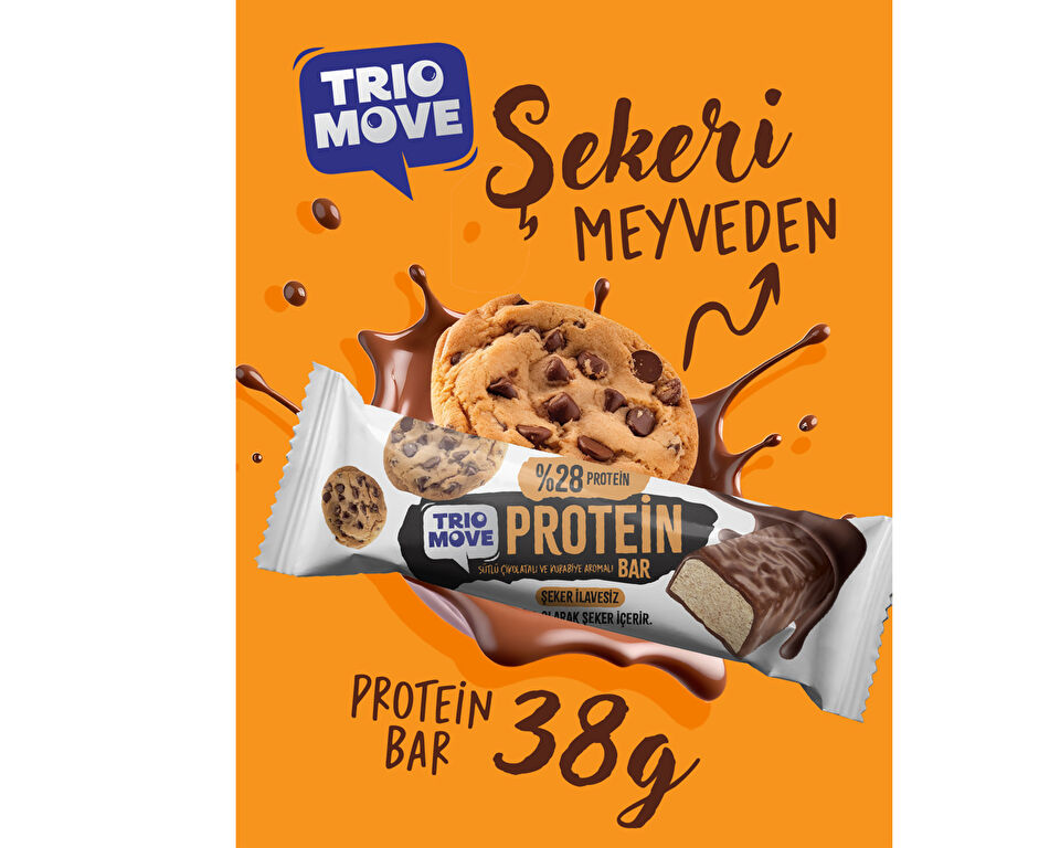 Trio Move Cikolata Kaplamali Protein Bar 4’lu Karisik Tanisma Paketi 38 gr x 4 Adet Protein Bars — تصویر ۵