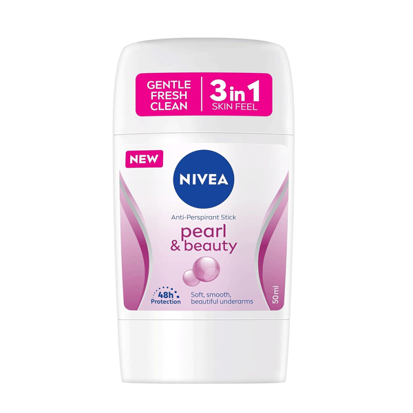 استیک ضد تعریق زنانه نیوا مدل Nivea Pearl & Beauty soft & Smoth 3 in 1