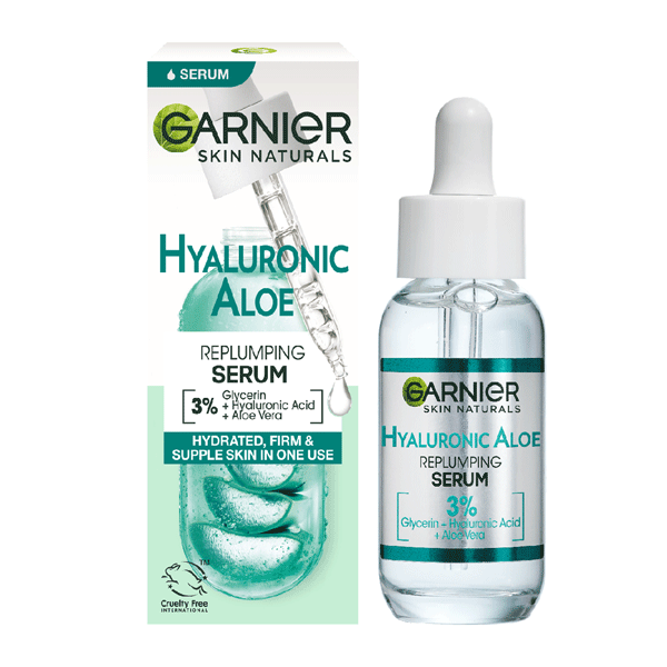 سرم آلوئه ورا هیالورونیک اسید گارنیر اسکین نچرال Garnier skin naturals hyaluronic aloe