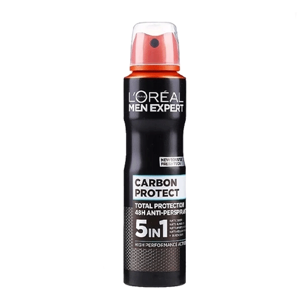 اسپری ضد تعریق لورآل سری Men Expert مدل CARBON PROTECT 5-IN-1