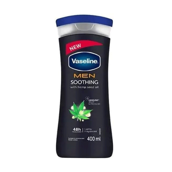 لوسیون بدن مردانه وازلین حاوی روغن شاهدانه Vaseline MEN Hemp Seed Oil Soothing