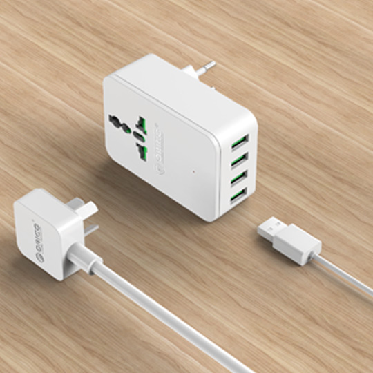 شارژر دیواری به همراه 4 پورت USB و یک خروجی برق ORICO-S4U — تصویر ۷