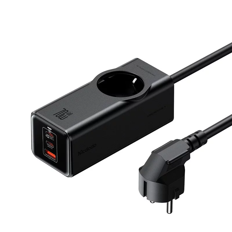 آداپتور شارژ و چند راهی محافظ برق 70 وات مک دودو مدل MCDODO GaN CH-4620
