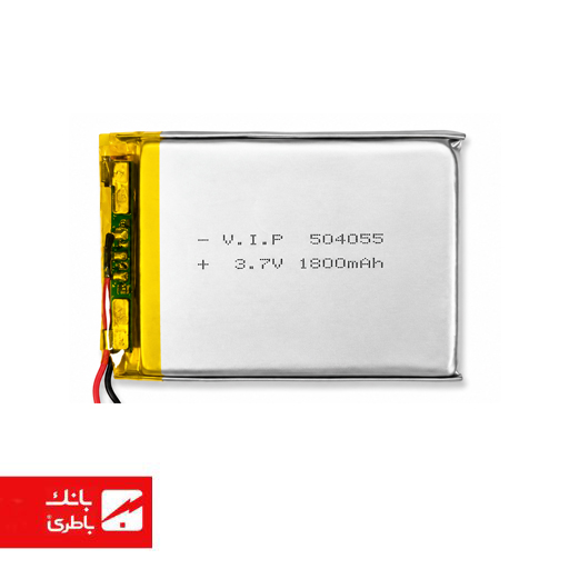 باتری لیتیوم پلیمر 504055 ظرفیت 1800 میلی آمپر ساعت — تصویر ۲