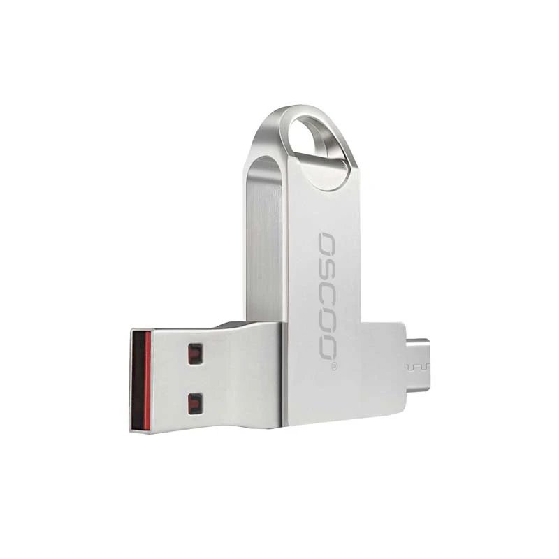 فلش مموری ۶۴ گیگابایت اوسکوUSB 3.1 و Type-C مدل CU002 - شرکت بصیر رایانه نقش جهان
