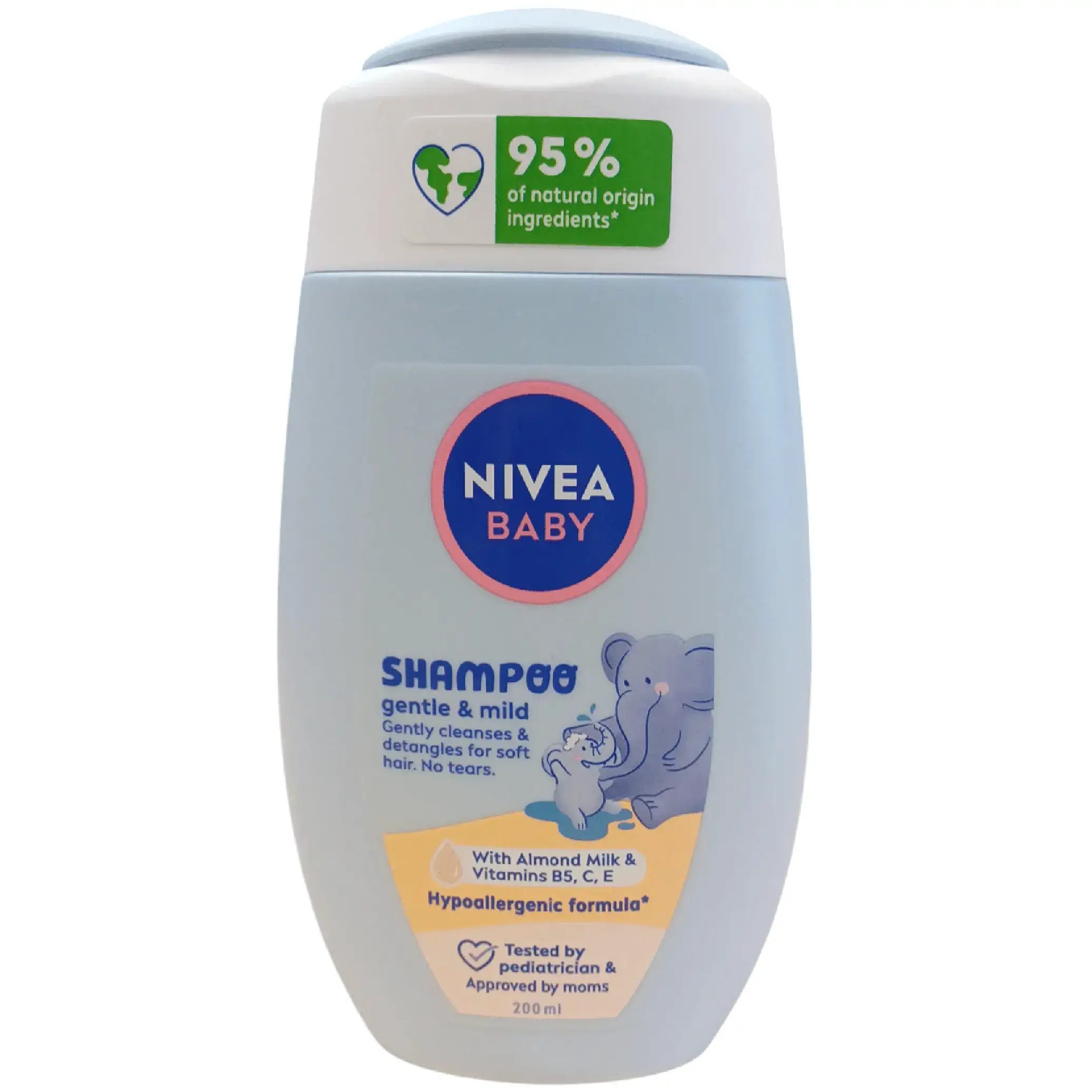 شامپوی کودک نیوآ مدل بیبی جنتل اند میلد حاوی شیر بادام مناسب پوست حساس 200 میل Nivea Baby Shampoo Gentle & Mild