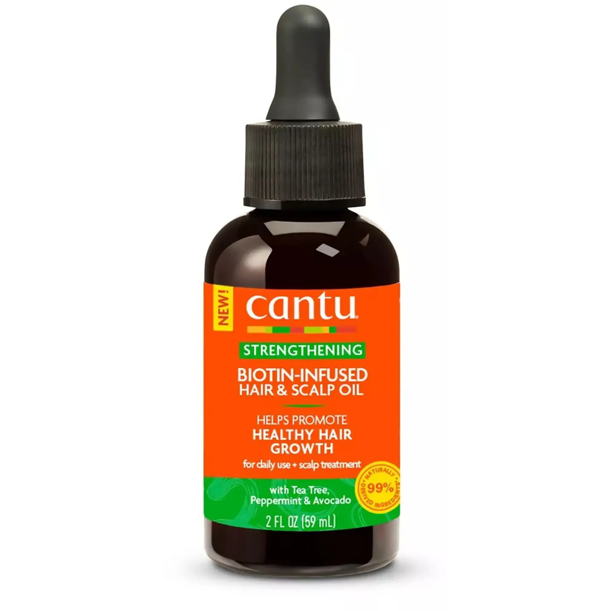 روغن مو و کف سر کانتو بیوتین | تقویت کننده، ضد ریزش و رشد مجدد مو 59 میل Cantu Strengthening Biotin-Infused Hair & Scalp Oil