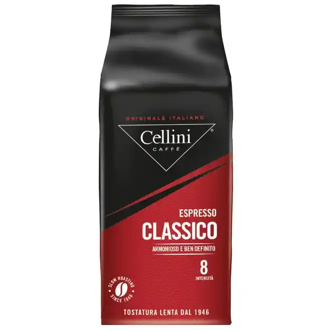 دانه قهوه اسپرسو کلاسیکو چیلینی 1 کیلویی Cellini Espresso Classico — تصویر ۲