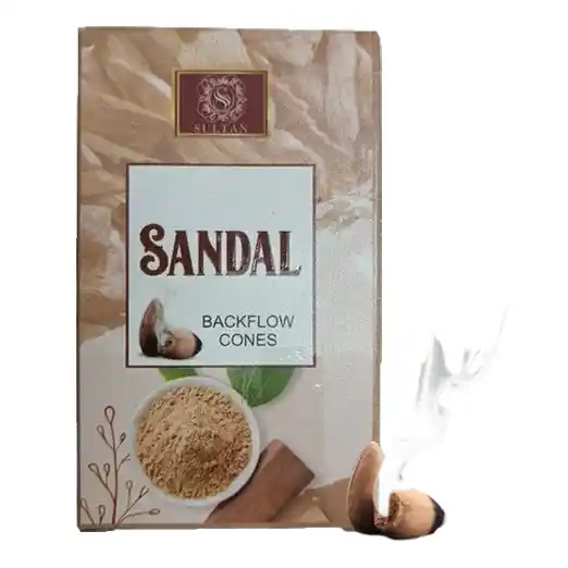 عود آبشاری چوب صندل سلطان 50 گرمی Sultan Sandal Backflow Cones