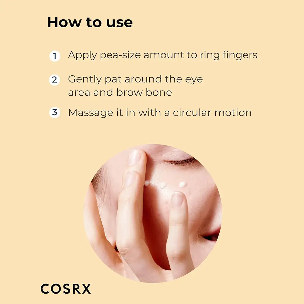 کرم دور چشم حلزون کوزارکس cosrx advanced snail peptide eye cream — تصویر ۴