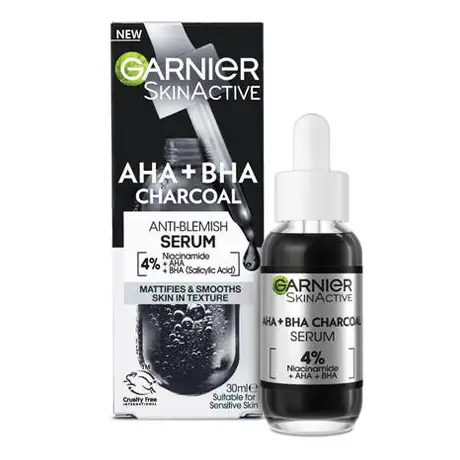 سرم لایه بردار زغال گارنیر GARNIER HA + BH with charcoal