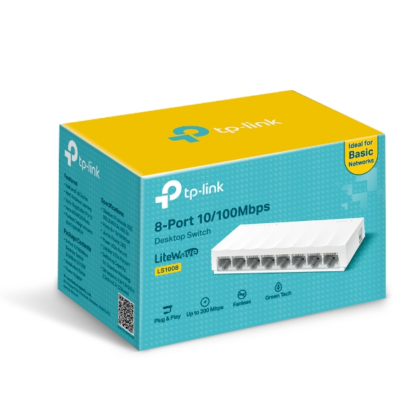 سوئیچ 8 پورت 10/100 تی پی لینک مدل LS1008 — تصویر ۴