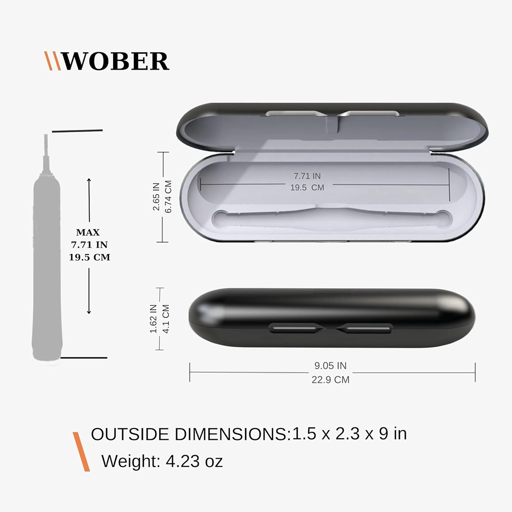 کیف wober برای مسواک اورال بی مدل های pro و vitality (سفید) — تصویر ۴