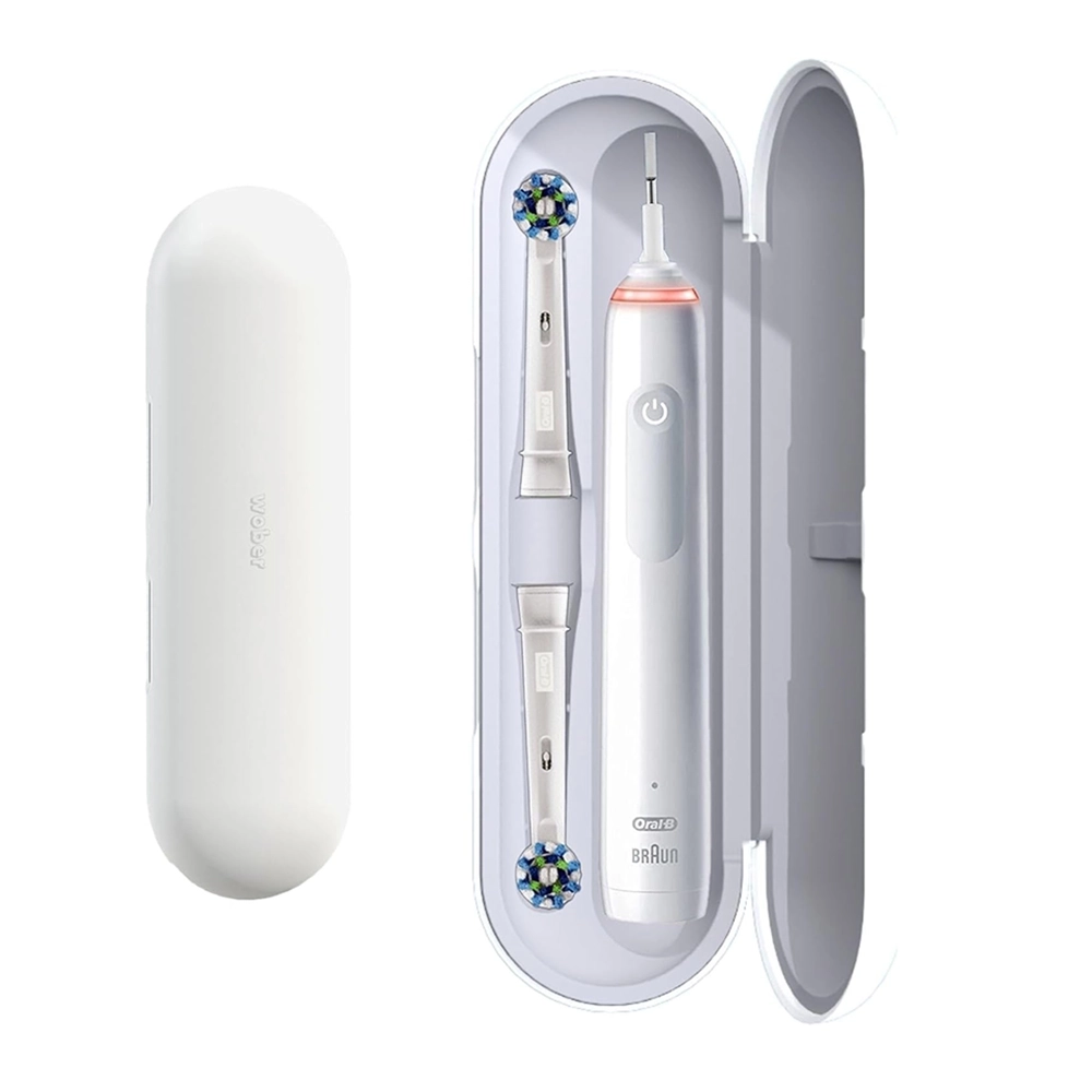 کیف wober برای مسواک اورال بی مدل های pro و vitality (سفید) — تصویر ۳