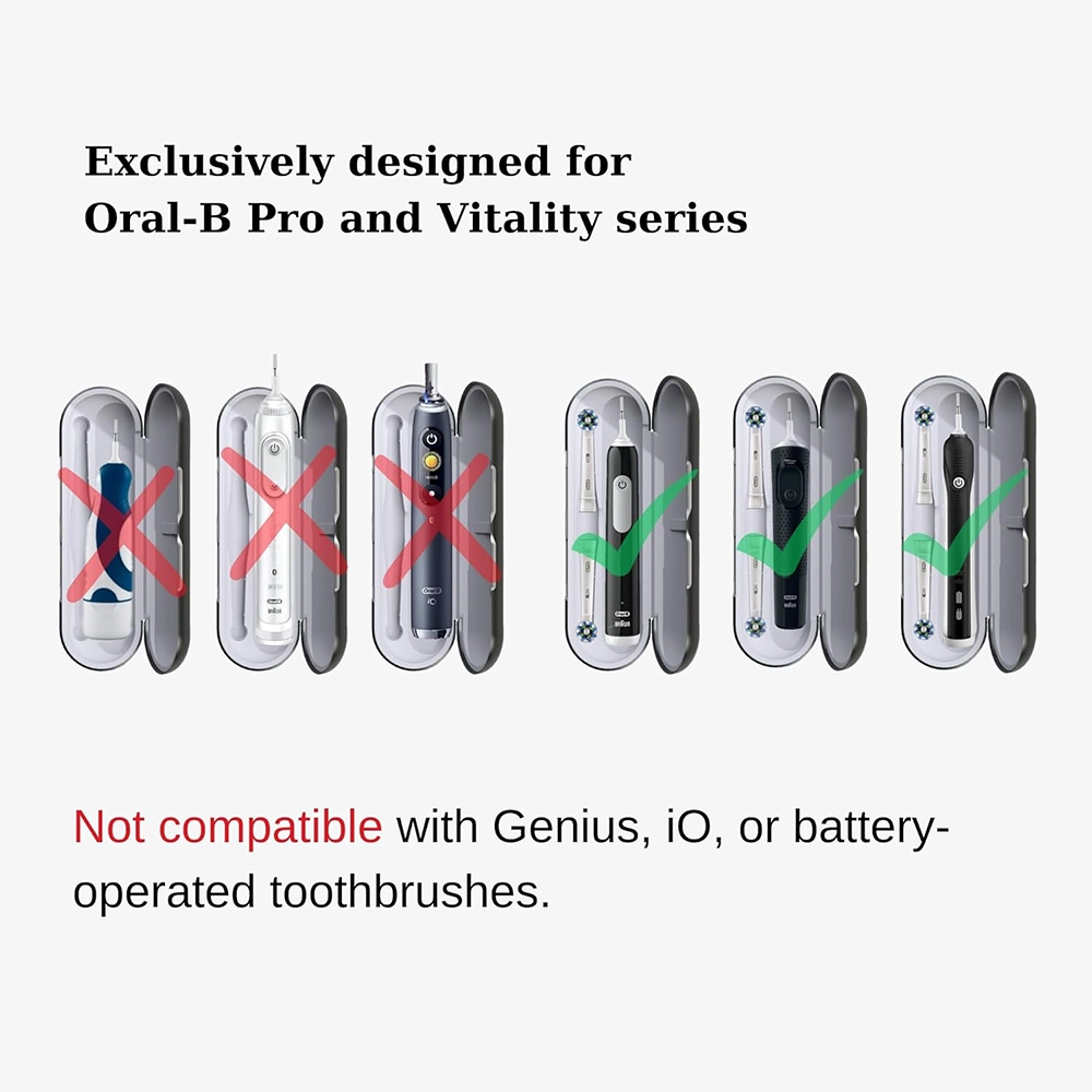 کیف wober برای مسواک اورال بی مدل های pro و vitality (سفید) — تصویر ۶