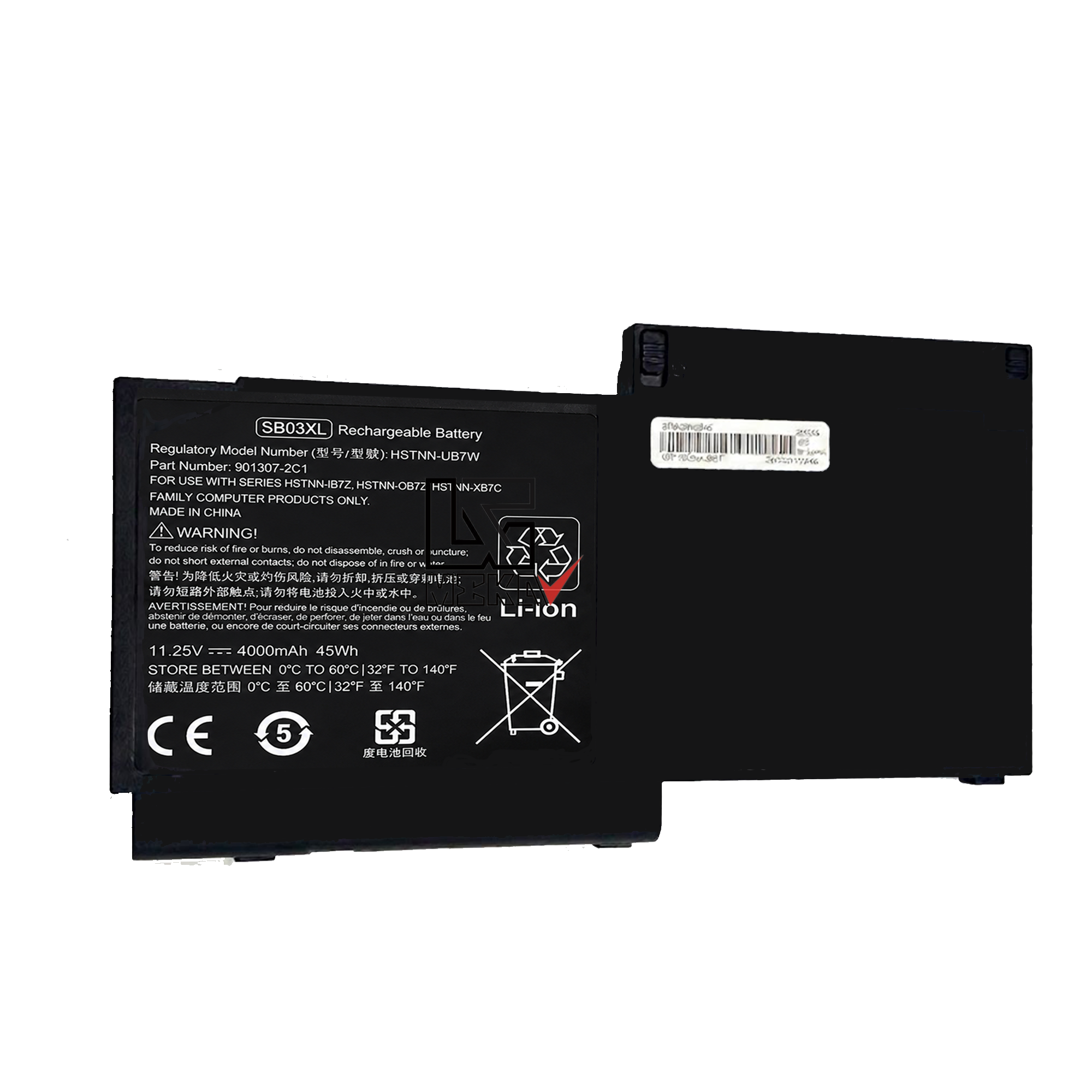 باتری لپ تاپ اچ پی HP EliteBook 820 G1 G2 مدل SB03XL (کپی)