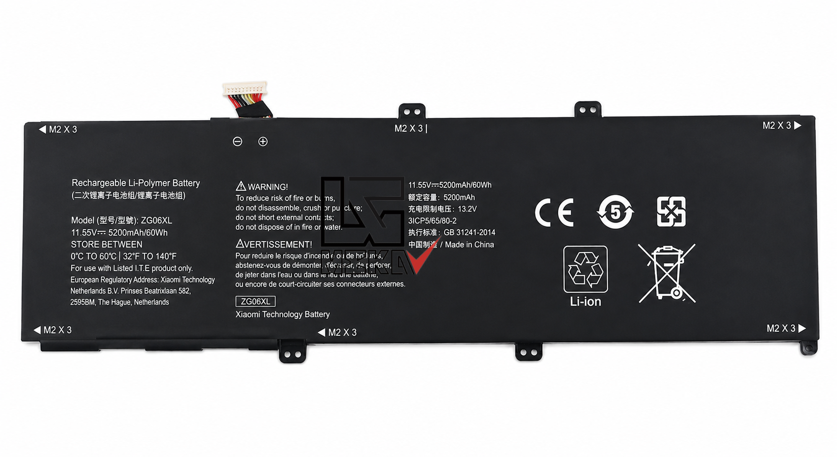 باتری لپ تاپ اچ پی HP ZBook STUDIO G5 مدل ZG06XL