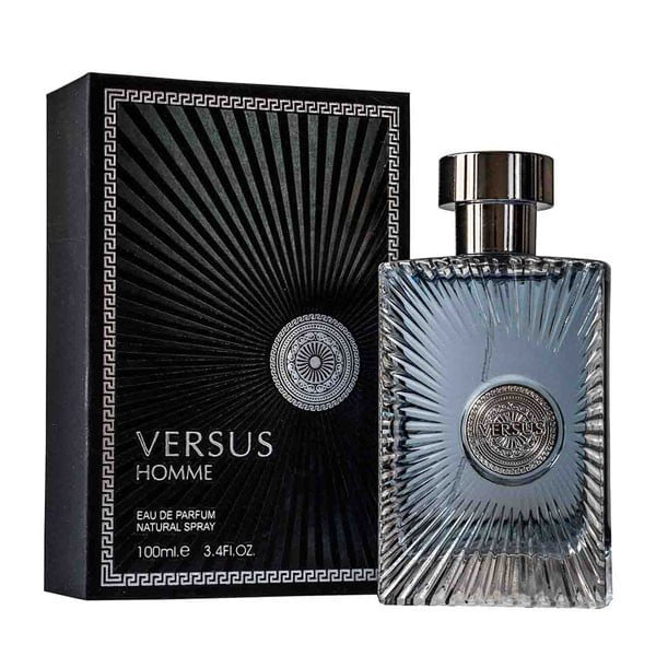 عطر ادکلن مردانه ورساچه پور هوم فراگرنس ورد ورسوس هوم (Fragrance World Versace Pour Homme) — تصویر ۳
