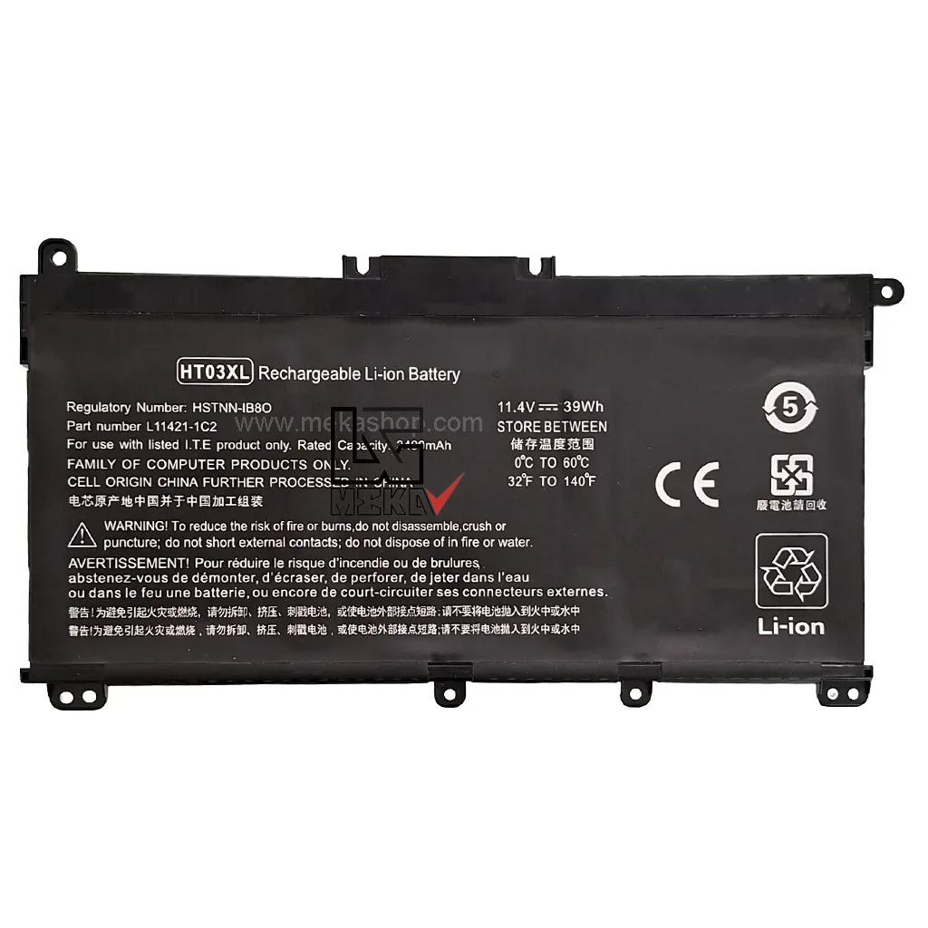 باتری لپ تاپ اچ پی HP Pavilion 14 15 X360 مدل HT03XL