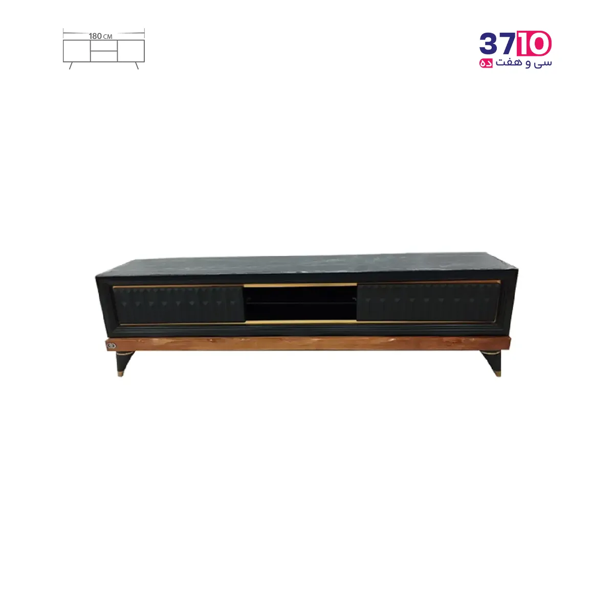 میز تلویزیون متین مدل R440 مشکی-180 — تصویر ۲