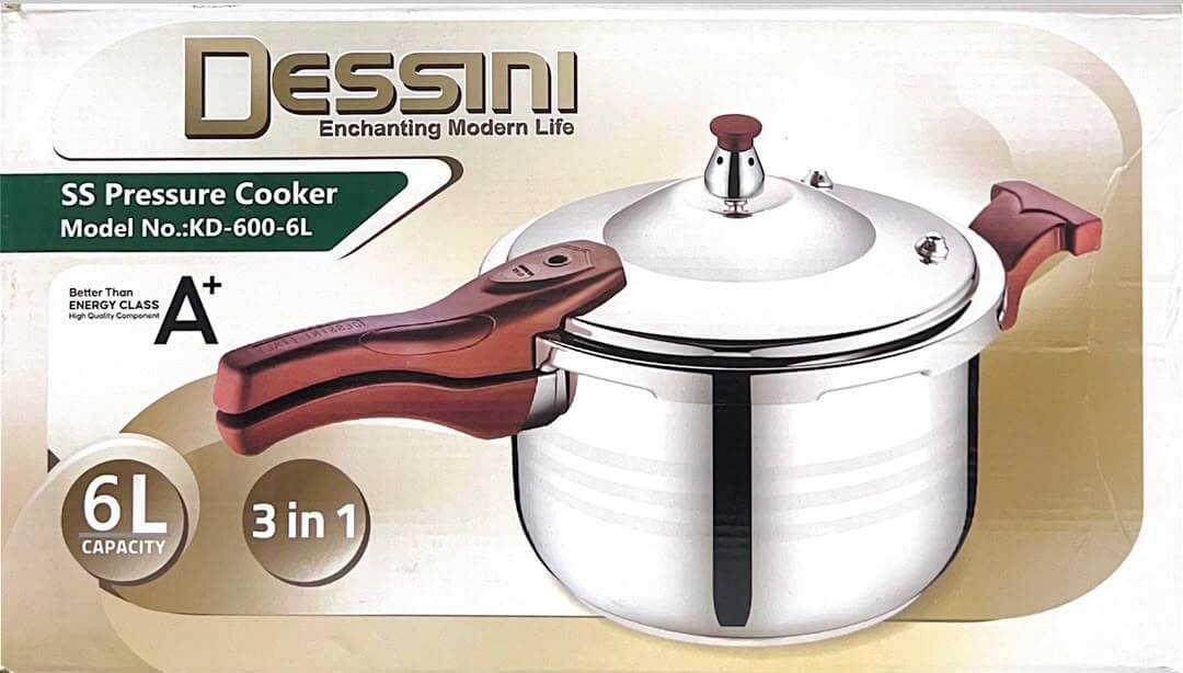 زودپز اجاقی تک دسته استیل دسینی مدل KD6L با ظرفیت 6 لیتری — تصویر ۶