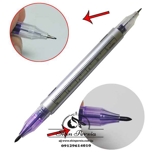 ماژیک طراحی تاتو آبی، سفید، قرمز و مشکی کد M402