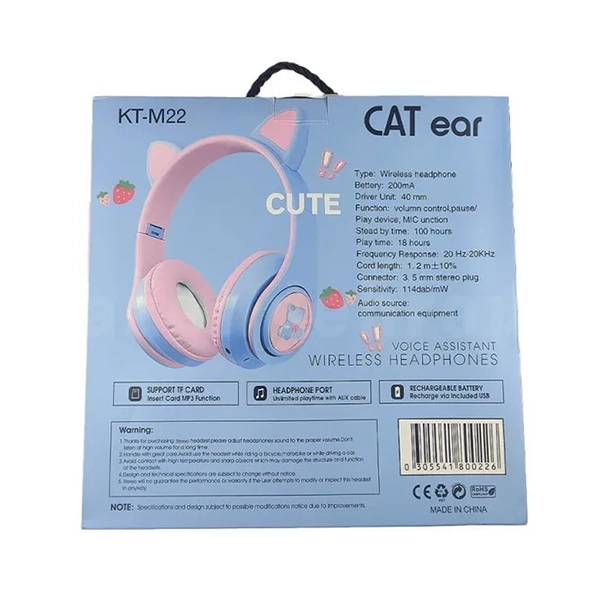 هدست بلوتوثی گربه‌ای کت مدل KT-M22 — تصویر ۸