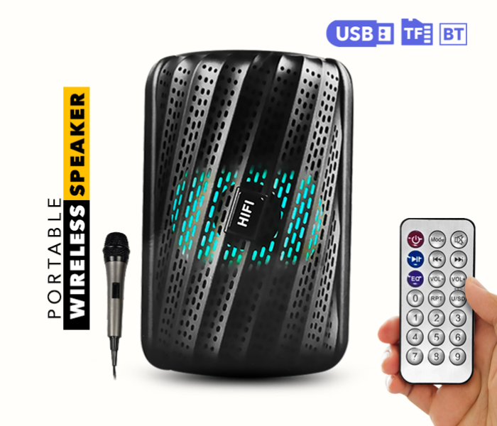 اسپیکر بلوتوثی قابل حمل مدل XY-601 میکروفن دار — تصویر ۲