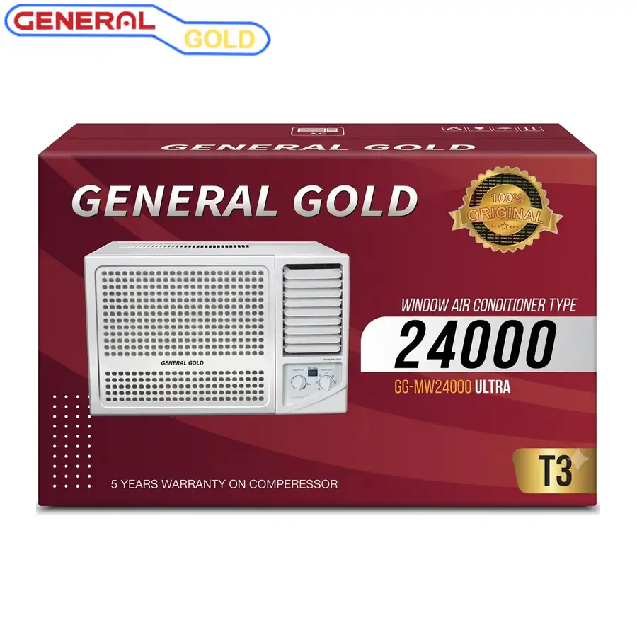 کولر گازی جنرال گلد 24000 پنجره ای مدل GG-MW24000 ULTRA — تصویر ۳