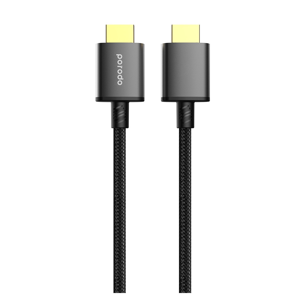 کابل و تبدیل HDMI پرودو مدل Porodo 8KHDM2 hdmi pvc cable 1.8M — تصویر ۳
