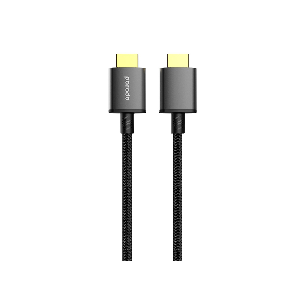 کابل و تبدیل HDMI پرودو مدل Porodo 8KHDM2 hdmi pvc cable 1.8M — تصویر ۲