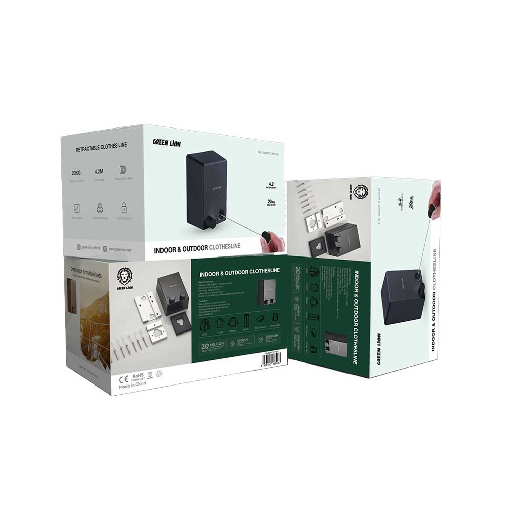 بند رخت گرین لاین مدل Green lion GNINODCLTH indoor&amp;outdoor clothesline — تصویر ۴