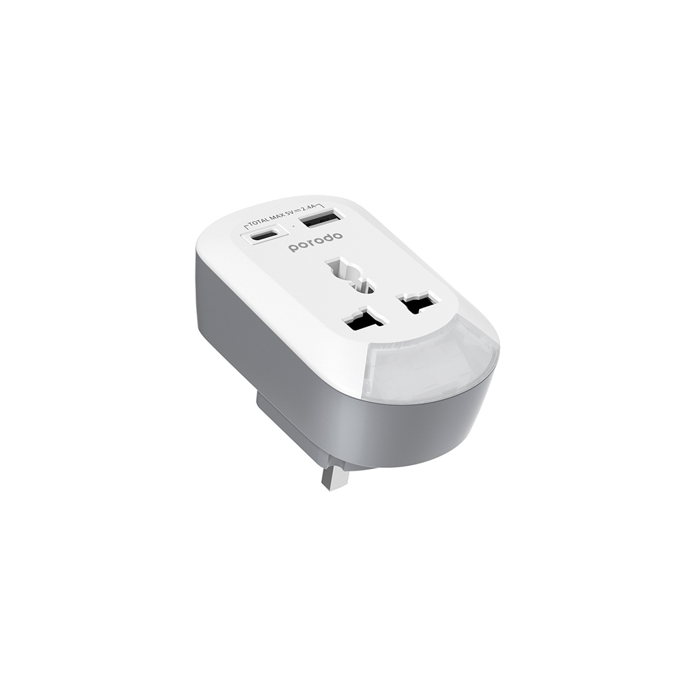 سوکت 3در1 پرودو مدل Porodo MSACUK multi type socket