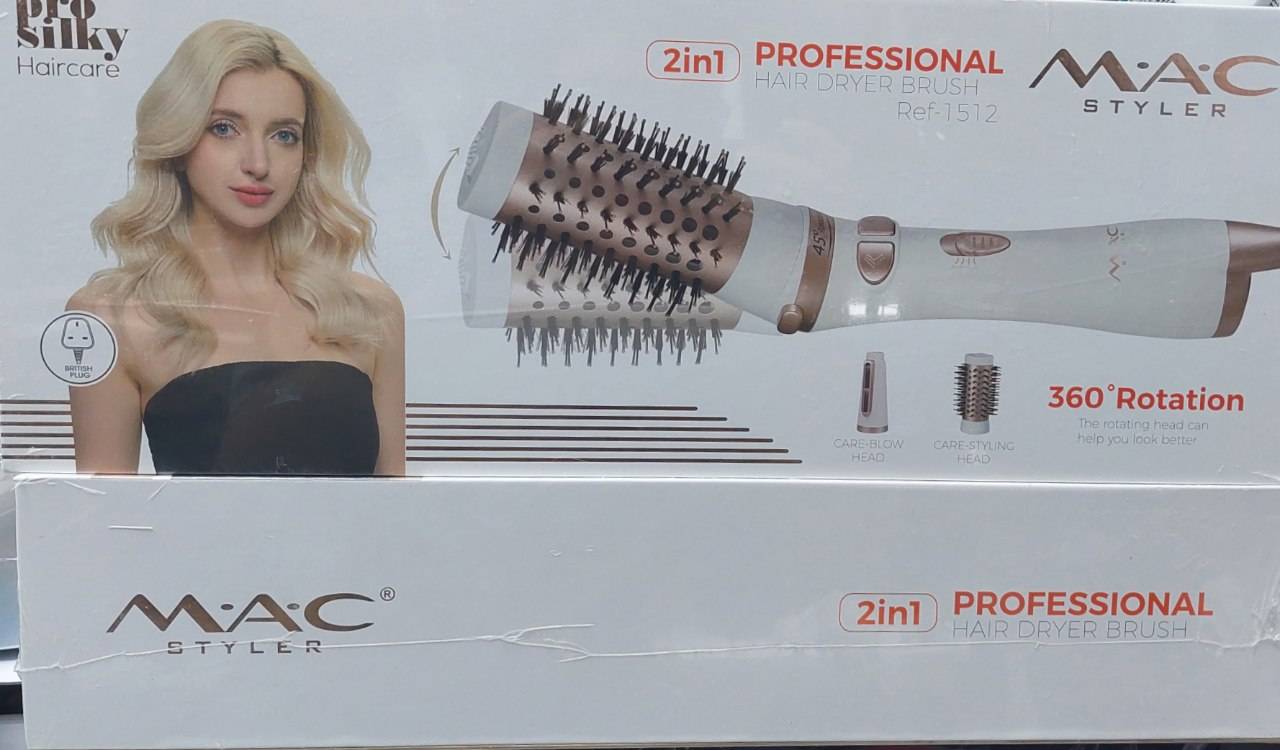 سشوار چرخشی ۲ در ۱ مک استایلر (MAC Styler) مدل Ref-1512 — تصویر ۲
