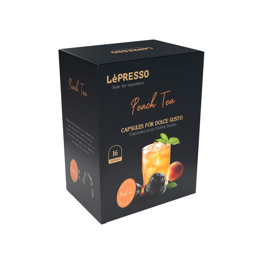 کپسول چای هلو لپرسو مدل Lepresso LPCDGPCT dolce gusto 16pcs peach tea — تصویر ۴